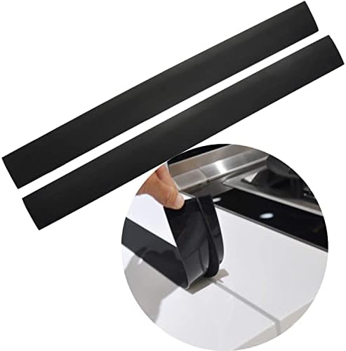 Mofason Stove Counter Gap Cover - 25 Inch Stove Gap Filler 2 Pack Black by Mofason