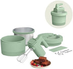 bella 3.5 Qt Hand & Stand Mixer, 2 in 1 Electric Mixer with Bowl, Seaglass by bella