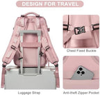 Travel Backpack for Women Airline Approved Carry on Backpack for Airplanes Mochila De Viaje Personal Item Travel Bag Spirit Airlines Personal Item Bag 18x14x8 Backpack for Traveling on Airplane Pink - Image 7
