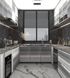 BAYYA Stainless Steel Contact Paper Wallpaper Peel and Stick Countertops - Image 3