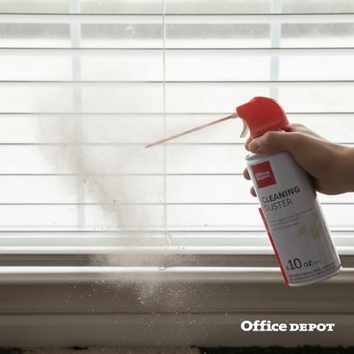 Office Depot Cleaning Duster, 10 Oz Compressed Canned Air for Electronics, Keyboard Cleaner for Computer, Laptop, PC, Printer, Office Equipment, Moisture-Free, Pack of 1 - Image 7