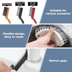 15 Pcs Window Groove Cleaning Brush Tool, Door Window Track Cleaner Groove Gap Cleaning Tools Crevice Cleaning Brush Gap Scrub Brush for Shutter Sliding Door Keyboard Tile Lines Sill Car Vents - Image 5