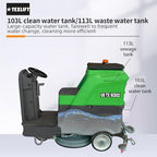 Ride-On Commercial Floor Scrubber Machine, 22″ Cleaning Width, 24V Battery Powered Scrubber Dryer with 21 Gal Tank for Warehouse, Retail & Facility Cleaning (US-TX-SCD22) - Image 6