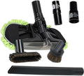 Vacuum Attachments for 1.25" Vacuum Accessories, Dust Mop, Dust Brush, Crevice Tool, Upholstery, 2 Adapters Compatible with Shop Vac, Oreck, Miele, Shark, Hoover, Bissell (6-Pack Mop) by ALLPARTSETC