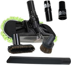 Vacuum Attachments for 1.25" Vacuum Accessories, Dust Mop, Dust Brush, Crevice Tool, Upholstery, 2 Adapters Compatible with Shop Vac, Oreck, Miele, Shark, Hoover, Bissell (6-Pack Mop) by ALLPARTSETC