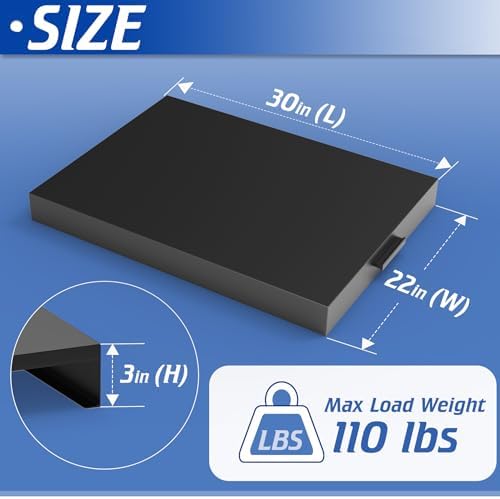 Stove Top Cover with Handles, Heavy Duty Metal Noodle Board Cooktop Cover for Gas/Electric Stove Top, (L 30" x W 22" x H 3") Large Gas Stove Protective Cover for Kitchen Space Expansion - Image 2