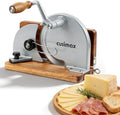 CUSIMAX Foldable Manual Bread Slicer with Adjustable Thickness,Scale,Durable Aluminum Alloy Body and Foldable Wood Base by CUSIMAX