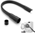 25" Flexible Vacuum Crevice Tool Attachment, Long Flat Slot Nozzle with Cleaning Brush Kit, Fits All 1-1/4" (32mm) & 1-3/8" (35mm) Vacuum Hoses, Ideal for Dryer Lint, Under Appliances, by Unknown