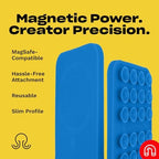 OCTOBUDDY Magnet - Dual Magnetic & Suction Phone Mount - Transparent - Image 6