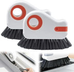 Window Track Cleaner, Groove Cleaning Tool,Crevice Clean Brush(2Pcs-Orange) by Elxdzu
