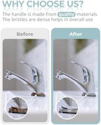 SXhyf Crevice Cleaning Brush - Grout Scrub Brush, House Cleaning Supplies, Gap Cleaning Tools, Home Essentials, Gifts for Women Men, Hard Bristle Crevice Cleaner Brush for Household Use, Bathroom - Image 4
