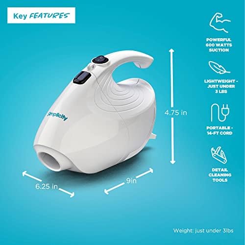 Simplicity Vacuums Flash Mini Handheld Vacuum, F1 - Image 3