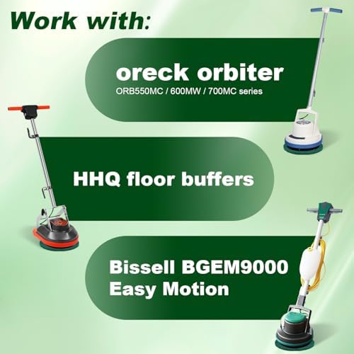 12 Inch Floor Machines Pads Compatible with Oreck Commercial 550MC Orbiter Floor Machine: 3 Kinds Materials are Available to Meet Various Floors (6 Packs£© - Image 5