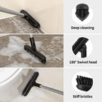MR.SIGA Heavy Duty Grout Scrub Brush with Long Handle - Image 3