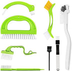 8 Pack Grout Cleaner Brush, Hand-held Groove Gap Cleaning Tools Tile Joint Scrub Brush to Deep Clean, Household Cleaning Brushes for Window Door Track, Stove Tops, Shower, Kitchen, Seams, Floor Lines by LeeLoon