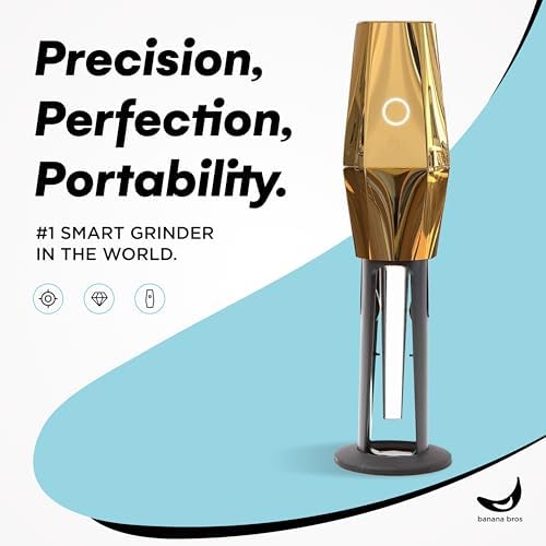 OTTO One-Touch Automatic Spice Mill - USB Rechargeable - Gold - Image 3