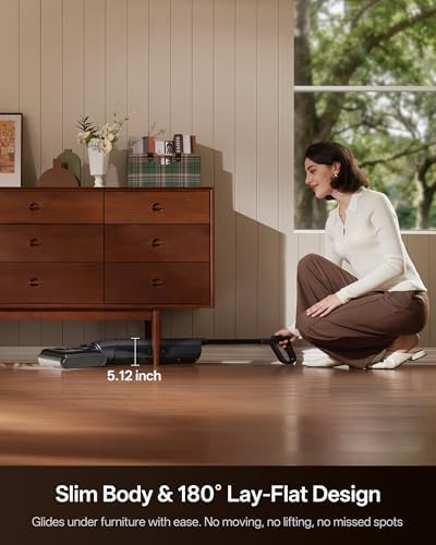 Ultenic Wet Dry Vacuum Mop, 60-Min Runtime, 180° Lay-Flat Deep-Reach - Image 4