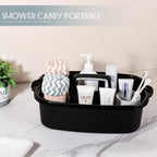 Large Cleaning Supplies Caddy Portable Shower Caddy Basket Black - Image 2