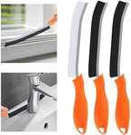 TQRR 3Pcs Hard Bristle Crevice Cleaning Brush-Thin Grout Scrub Brush by TQRR