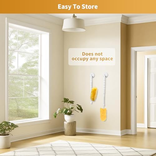 50 Pack Duster Refill Compatible with 1 Extendable Handle, 360 Heavy Duty Duster Kit with 1 Handle, Multi-Surface Disposable Dusters Refills for Cleaning Corner, Furniture, Car, Blinds - Image 4