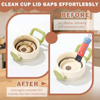 3 in 1 Cup Lid Cleaning Brush, Multifunctional Crevice & Gap Cleaner for Water Bottles, Insulated Cups and Tumblers, Deep Cleaning Tool for Home & Kitchen, Portable Travel Lid Cleaner Set (4 PCS) - Image 5