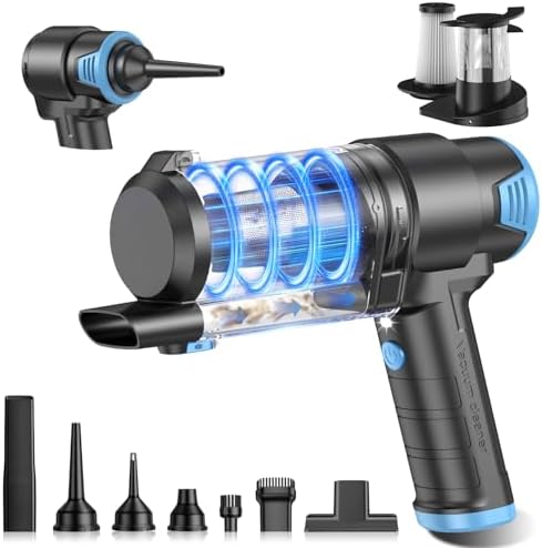 KMM Handheld Car Vacuum Cleaner, 16000PA Air Duster & Hand Held Vacuum by KMM