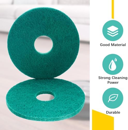 Teenyyou 2 Pcs 12" Green Floor Buffer Pads for Machine - Image 3