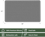 LONGKING Extra Thick Stove top Cover for Electric Stove - Silicone Stove Mat for Glass Top Stove, Range Covers for Electric Stove, Grey, 30"x21" - Image 6