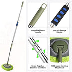 66'' Wall Mop with Long Handle,Ceiling Dust Mop with 15° Labor-Saving Elbow - Image 3
