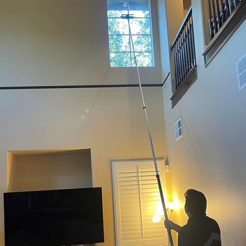 25 Foot High Ceiling Fan, Cobweb Duster with 6-18ft Extension Pole - Image 5