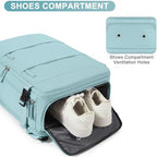 Large Travel Backpack Carry on Flight Approved Mochila De Viaje Carry on Backpack for Airplanes Spirit Airlines Personal Item Bag 18x14x8 Inches Travel Bag Traveling Backpack for Women Men Light Blue - Image 6