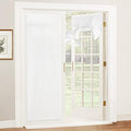 RYB HOME Linen Blended French Door Curtain, Shades Pull Down for Glass Door by RYBHOME
