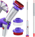 Synoshi PRO Electric Spin Scrubber Long Handle – Cordless Shower Scrubber by Synoshi