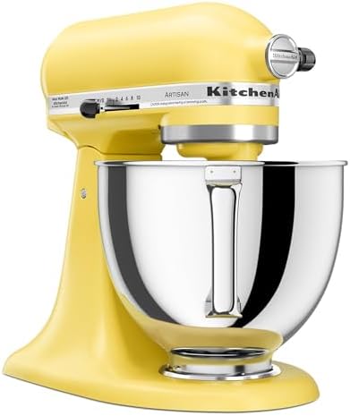 KitchenAid Artisan, 5-Qt Tilt Head Stand Mixer, KSM150PS, Butter - Image 3