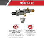Simpson Manifold Replacement Kit for OEM Technologies Pressure Washer Pumps - Image 2