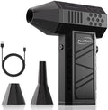 Compressed Air Duster, Electric Air Duster, Super Powerful 130000RPM Mini Air Blower Gun,Dust Blower for Computer Keyboard, Car Cleaning, Home, and Outdoor Use by PowClean