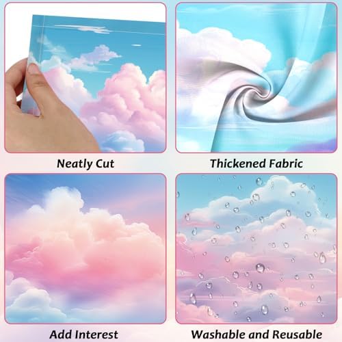 8 Pcs Fluorescent Light Covers with 80 Magnets Decorative for Classroom Ceiling Light 4 x 2 Feet Magnetic Lights Covers Filter Easy Install for Office Hospitals & Home Drop Ceiling Supplies (Cumulus) - Image 3