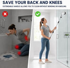 Electric Spin Scrubber, 3-Speed Shower Scrubber with 3 Adjustable Lengths - Image 4