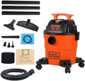 BLACK+DECKER Shop Vacuum Wet and Dry, 4 Gallon 3-in-1 Portable Shop Vac with Accessories, Workshop, Garage, Home and Car Vacuum Cleaner, 3 HP(BDXV18301P-4A) by Unknown