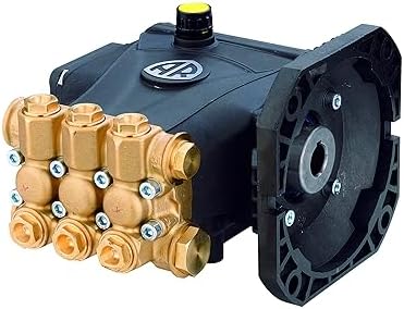 Annovi Reverberi RCA35G16E-F8 5/8” Hollow Shaft Replacement Commercial Pump. 1600 PSI, 3.5 GPM, 110 Bar, 1750 RPM, Brass Head, E Version Style Pressure Washer Pump, Aluminum Connection Rods. by AR+Annovi+Reverberi
