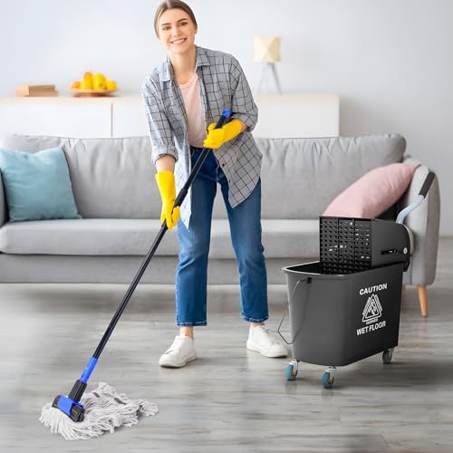 KeFanta Heavy Duty Mops for Floor Cleaning,60" Commercial Industrial Mop - Image 7