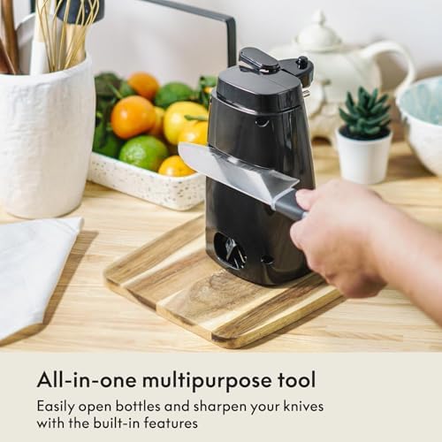 bella Electric Can Opener and Knife Sharpener, Black - Image 3