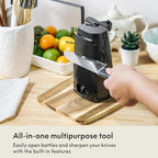 bella Electric Can Opener and Knife Sharpener, Black - Image 3