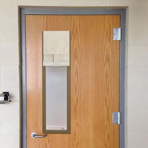 NICETOWN Classroom Door Window Cover French Front Glass Window Curtain - Image 6