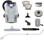 ProTeam GoFit 3 Cordless 4Ah, 3 qt. Commercial Backpack Vacuum w/Xover Multi-Surface Telescoping Wand Tool Kit, 107774 by ProTeam