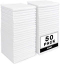 AIDEA White Microfiber Cleaning Cloth, 50PK, Cleaning Rags 11.5"x 11.5" by AIDEAHOME