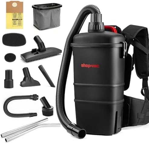 Shop-Vac 5430299 Backpack Vacuum Commercial, 1.5 Gallon 4.5 Peak HP, Corded by Shop-Vac