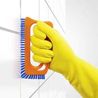 Fuginator Scrub Brush for Tile and Grout: Stiff Nylon Bristle Scrubbing Brush - Bathtub and Shower Scrubber for Floor Joints and Tile Seams - Cleaning Brush (White/Green) - Image 2
