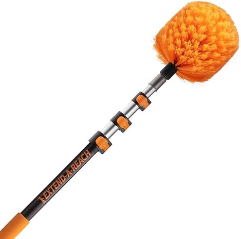 4-13 ft Cobweb Duster with Extension Pole 20 Foot High Reach by EXTEND-A-REACH