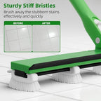 Grout Cleaner Brush with 66'' Long Handle Stiff Bristle Multi-Line Cleaner Adjustable Heads Grout Scrub Crevice Cleaning Brush for Tile Floor, Shower, Bathroom, Kitchen, Wall - Image 3